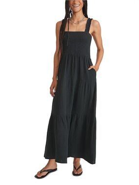 marine layer smocked tiered maxi dress Marine Layer Selene Smocked Tiered Maxi Dress - Women's